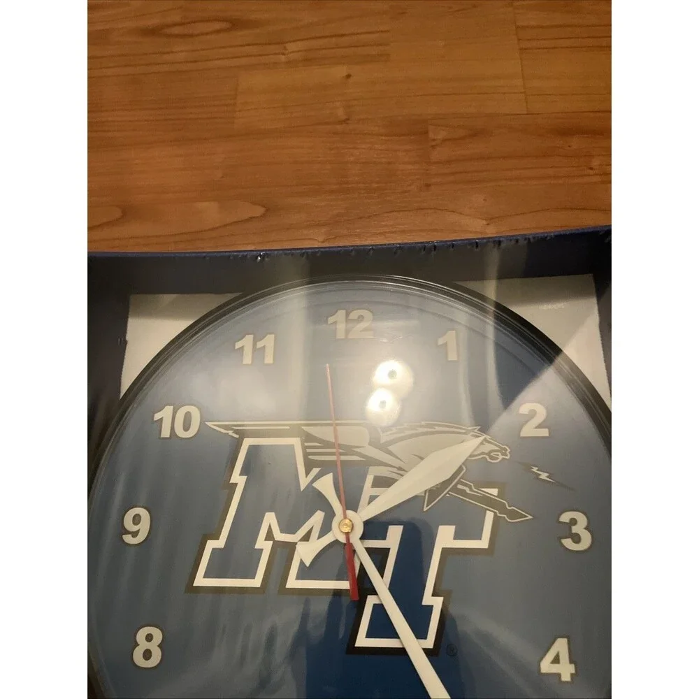Middle Tennessee State University Lightning Round Wall Clock Wincraft